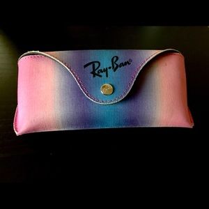 Ray Ban Rainbow Striped Sunglass/Glasses Case